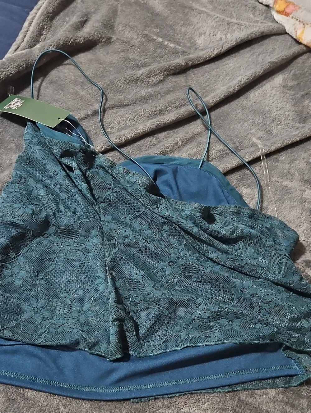 NWT Sheer Stretchy Mesh Y2k Lace Tank - Picture 8 of 12